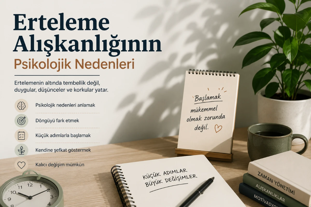 Erteleme Alışkanlığının Psikolojik Nedenleri blog resmi